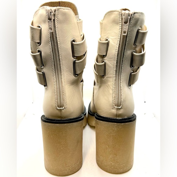 NWOT Free People Anthropologie Jesse Cutout Platform Boot. Color: Frost Size: - Picture 11 of 13